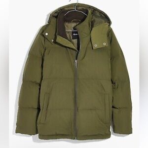 Madewell Quilted Down Puffer Parka Jacket Size Small